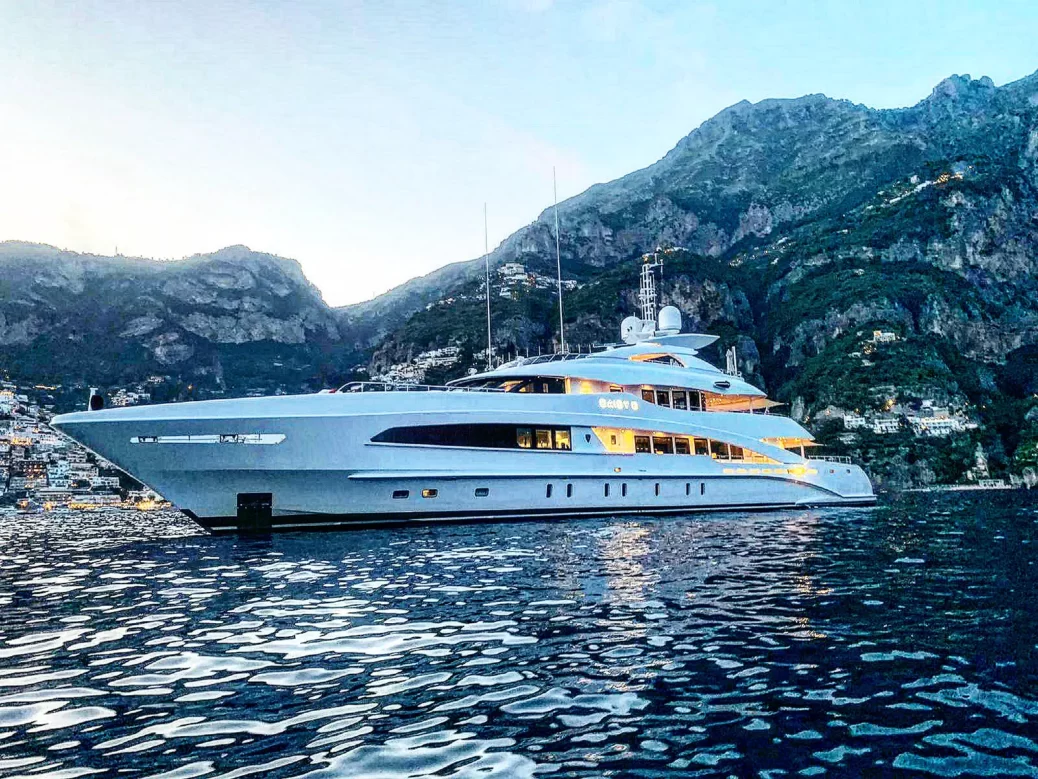 50-metre Hessen Superyacht in the Amalfi coast